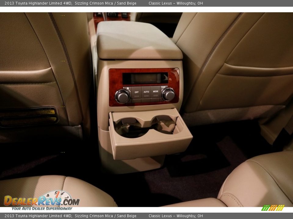 2013 Toyota Highlander Limited 4WD Sizzling Crimson Mica / Sand Beige Photo #28