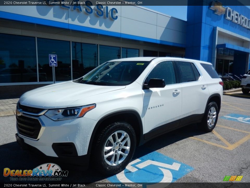 2020 Chevrolet Traverse LS Summit White / Jet Black Photo #1