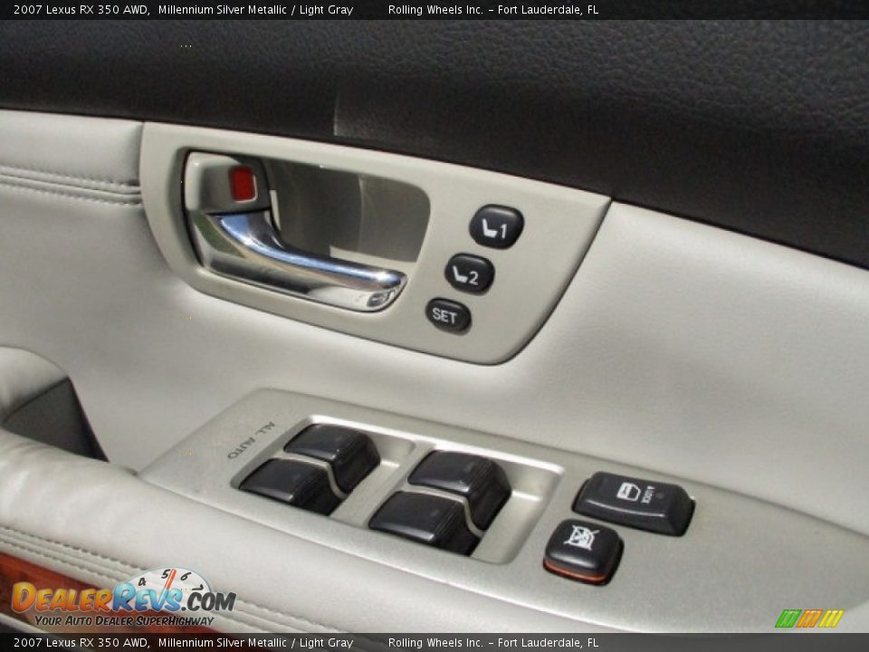 2007 Lexus RX 350 AWD Millennium Silver Metallic / Light Gray Photo #26