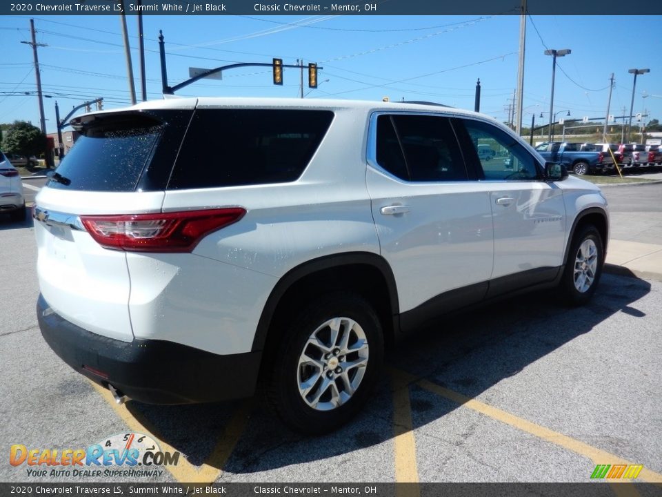 2020 Chevrolet Traverse LS Summit White / Jet Black Photo #4