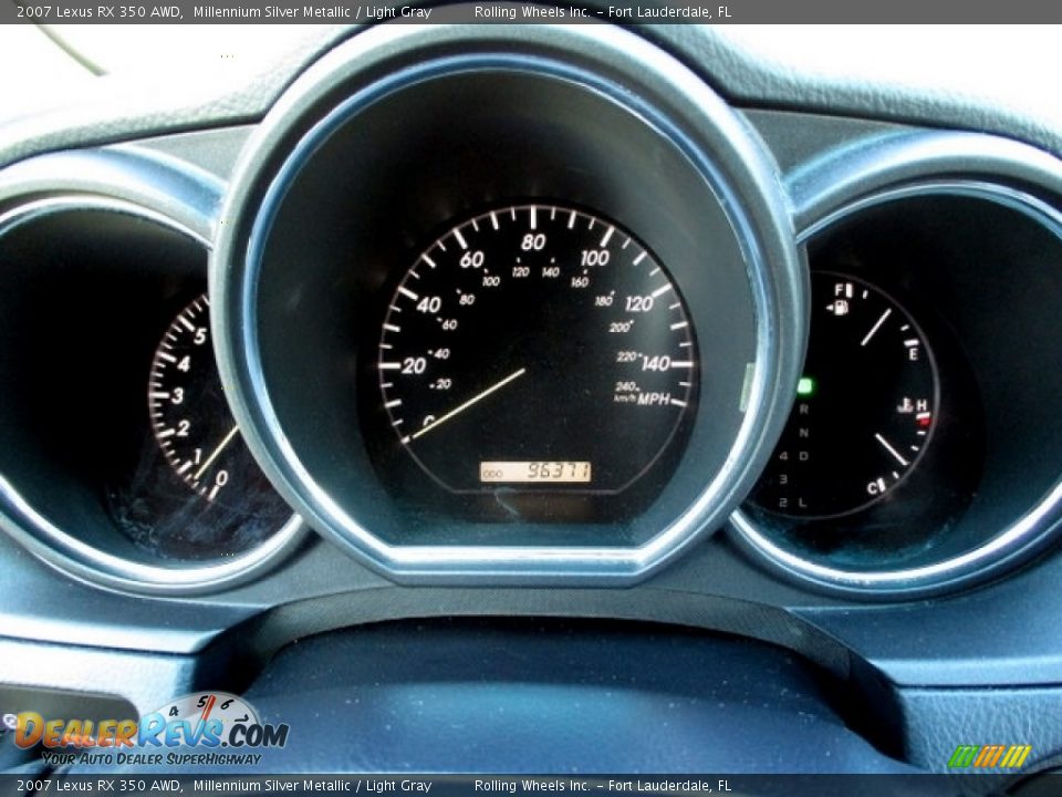 2007 Lexus RX 350 AWD Millennium Silver Metallic / Light Gray Photo #28