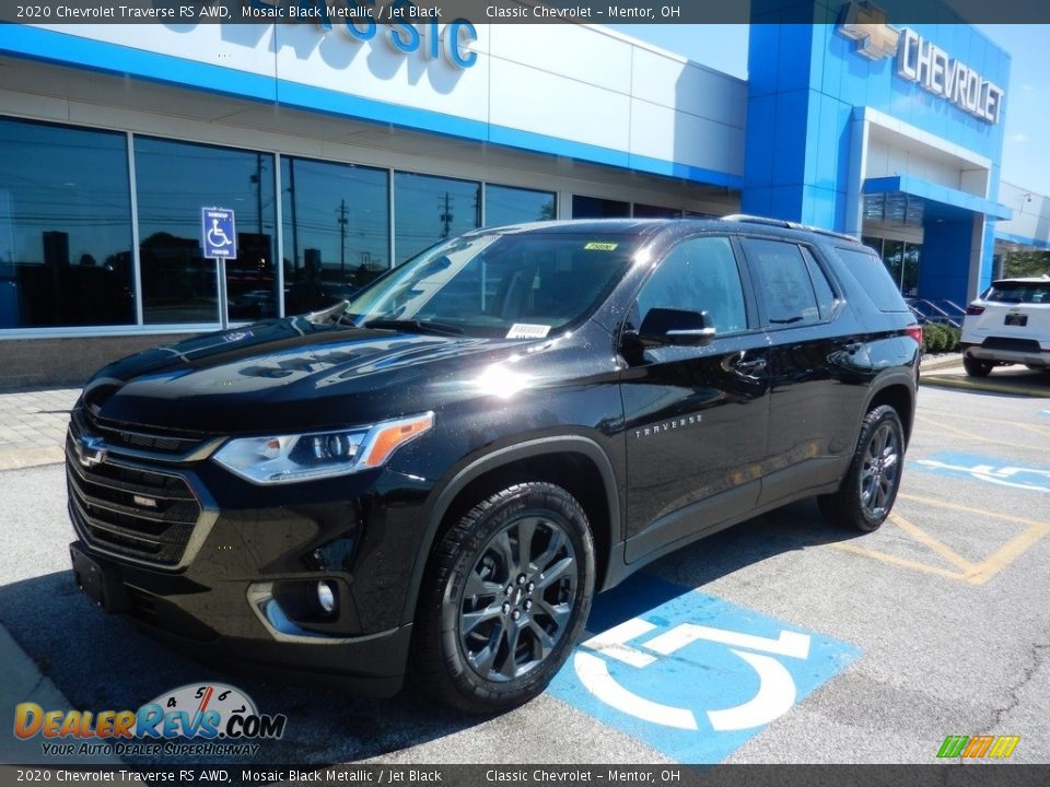 2020 Chevrolet Traverse RS AWD Mosaic Black Metallic / Jet Black Photo #1