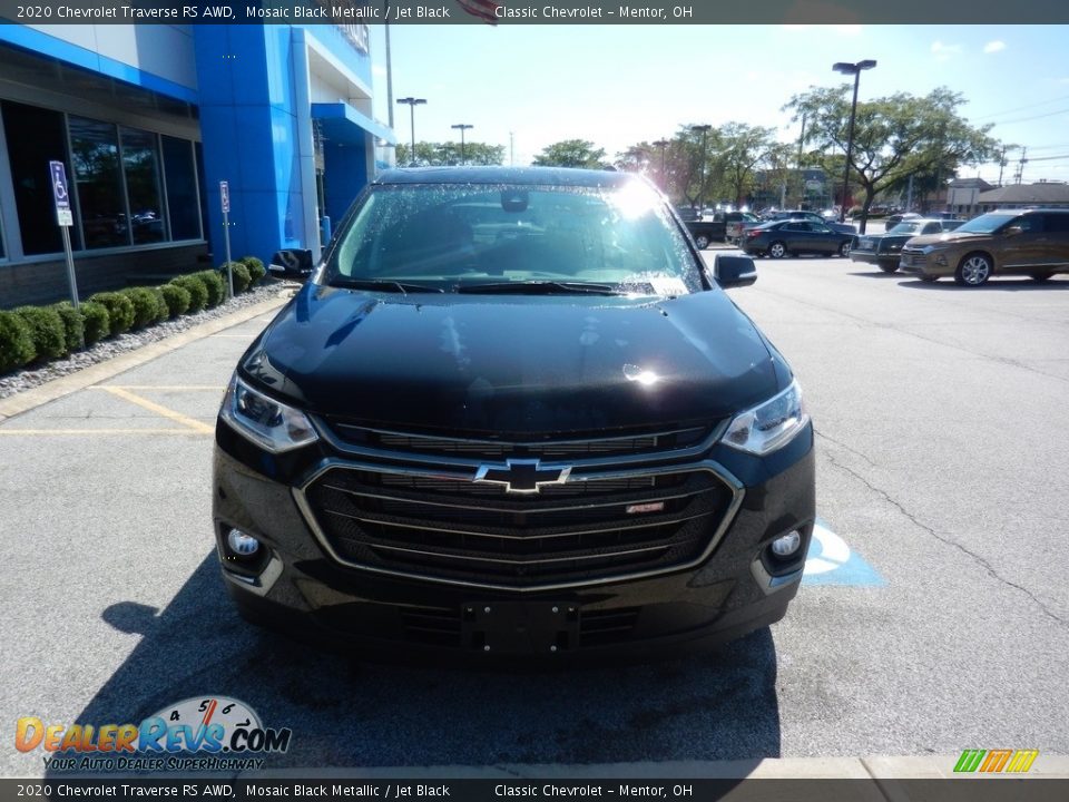 2020 Chevrolet Traverse RS AWD Mosaic Black Metallic / Jet Black Photo #2