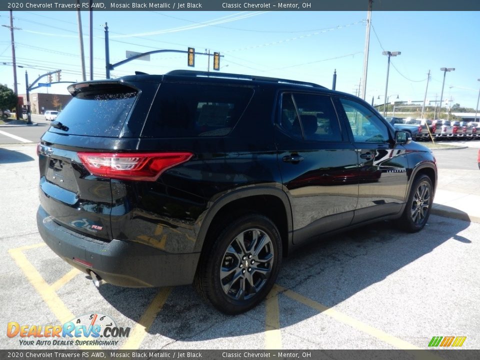 2020 Chevrolet Traverse RS AWD Mosaic Black Metallic / Jet Black Photo #4