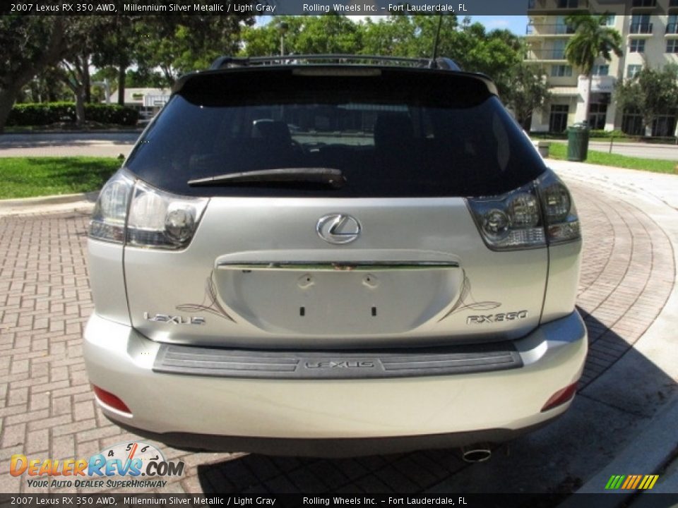 2007 Lexus RX 350 AWD Millennium Silver Metallic / Light Gray Photo #33