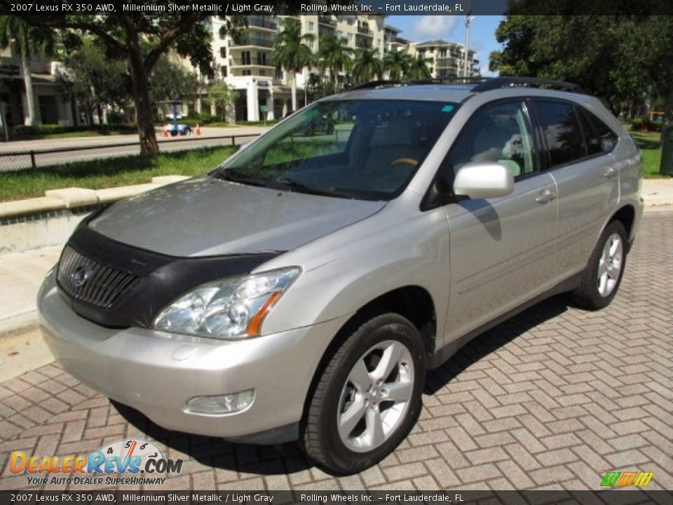 2007 Lexus RX 350 AWD Millennium Silver Metallic / Light Gray Photo #36