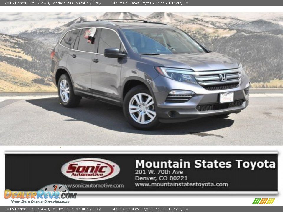 2016 Honda Pilot LX AWD Modern Steel Metallic / Gray Photo #1