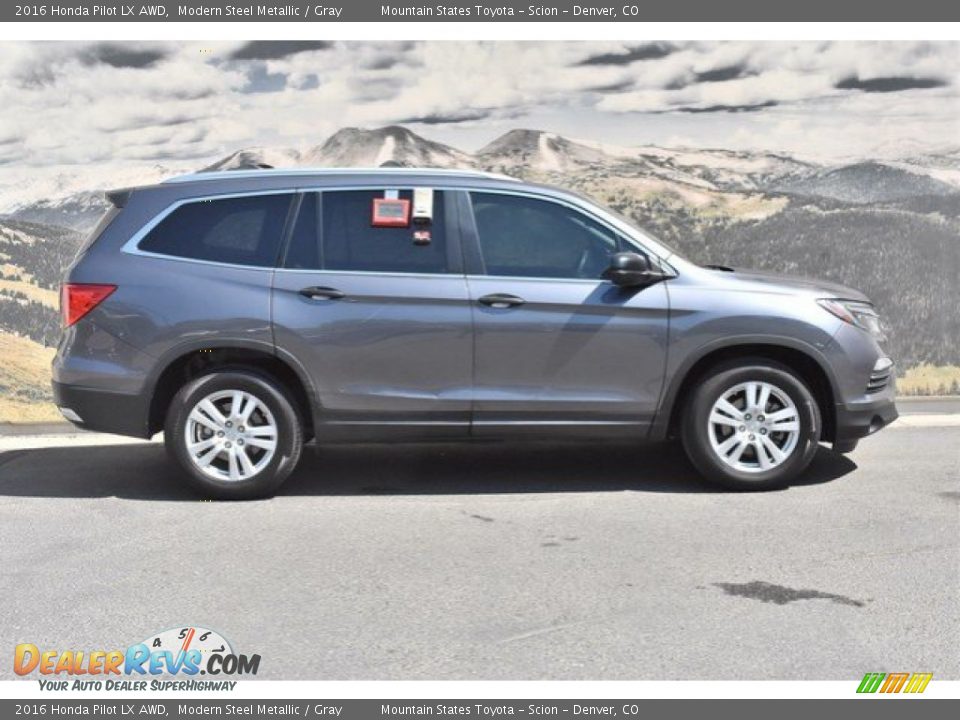 2016 Honda Pilot LX AWD Modern Steel Metallic / Gray Photo #2
