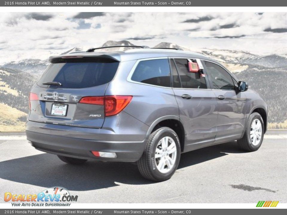 2016 Honda Pilot LX AWD Modern Steel Metallic / Gray Photo #3