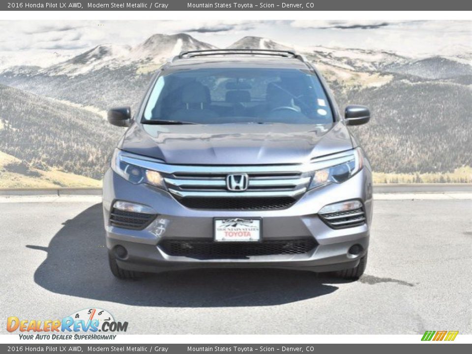 2016 Honda Pilot LX AWD Modern Steel Metallic / Gray Photo #4