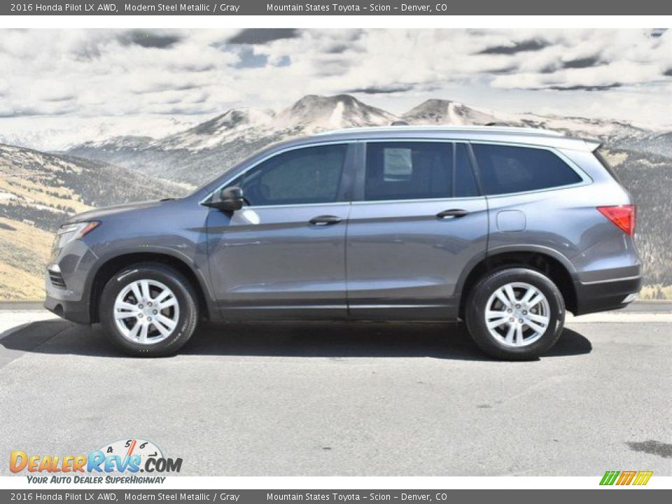 2016 Honda Pilot LX AWD Modern Steel Metallic / Gray Photo #6
