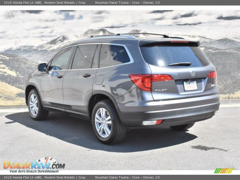 2016 Honda Pilot LX AWD Modern Steel Metallic / Gray Photo #7
