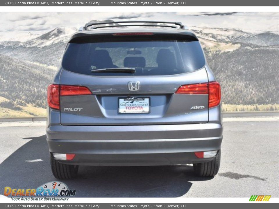 2016 Honda Pilot LX AWD Modern Steel Metallic / Gray Photo #8
