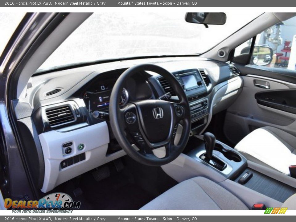 2016 Honda Pilot LX AWD Modern Steel Metallic / Gray Photo #10