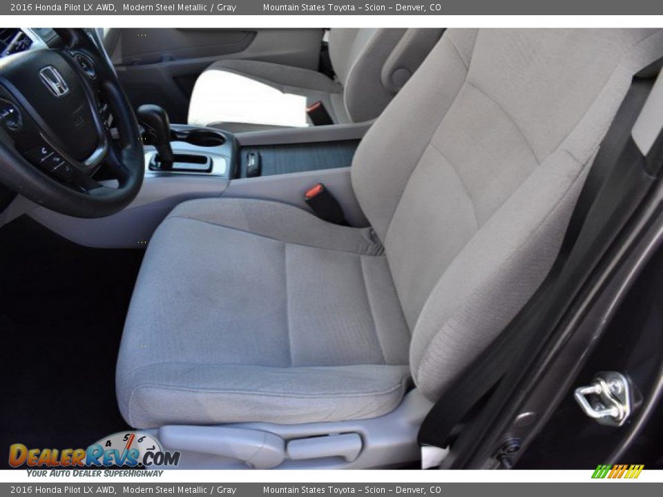 2016 Honda Pilot LX AWD Modern Steel Metallic / Gray Photo #11