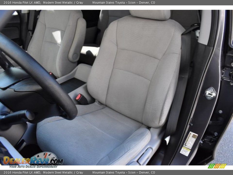 2016 Honda Pilot LX AWD Modern Steel Metallic / Gray Photo #12