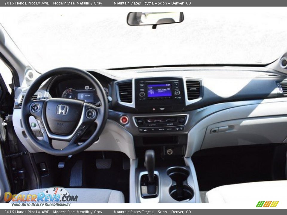 2016 Honda Pilot LX AWD Modern Steel Metallic / Gray Photo #13