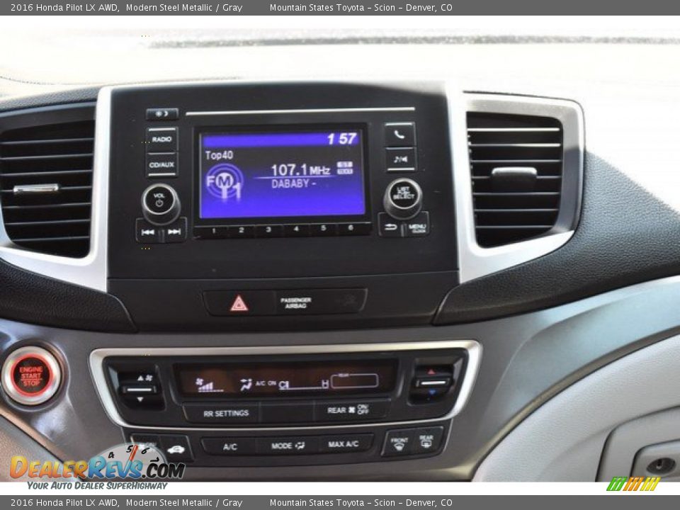 2016 Honda Pilot LX AWD Modern Steel Metallic / Gray Photo #14