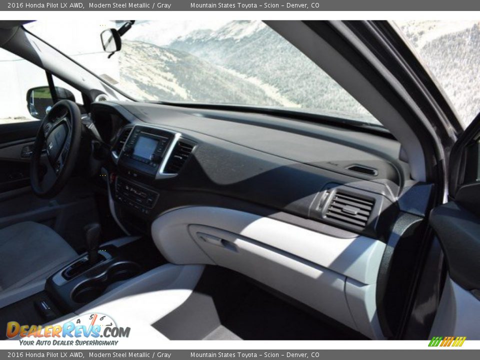 2016 Honda Pilot LX AWD Modern Steel Metallic / Gray Photo #16