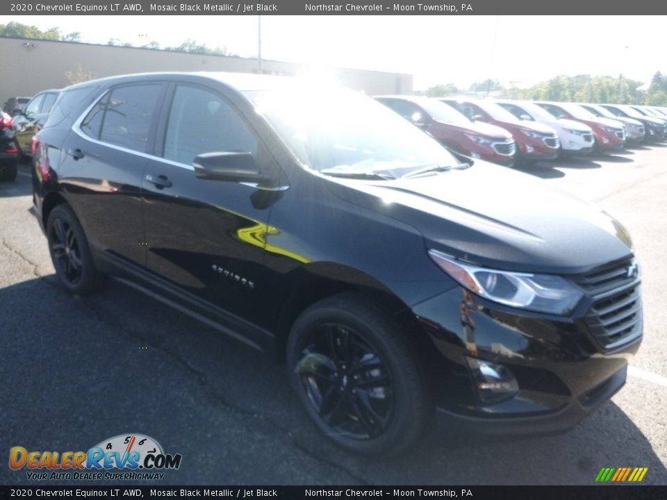 2020 Chevrolet Equinox LT AWD Mosaic Black Metallic / Jet Black Photo #7