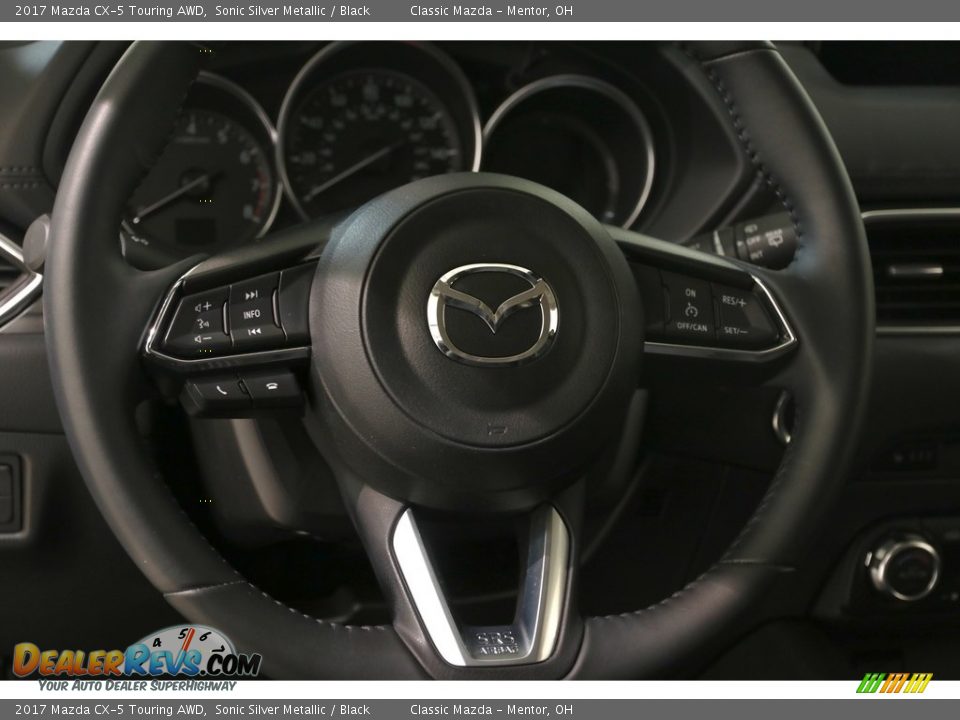 2017 Mazda CX-5 Touring AWD Sonic Silver Metallic / Black Photo #6