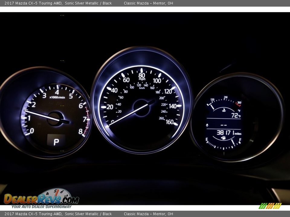2017 Mazda CX-5 Touring AWD Sonic Silver Metallic / Black Photo #7