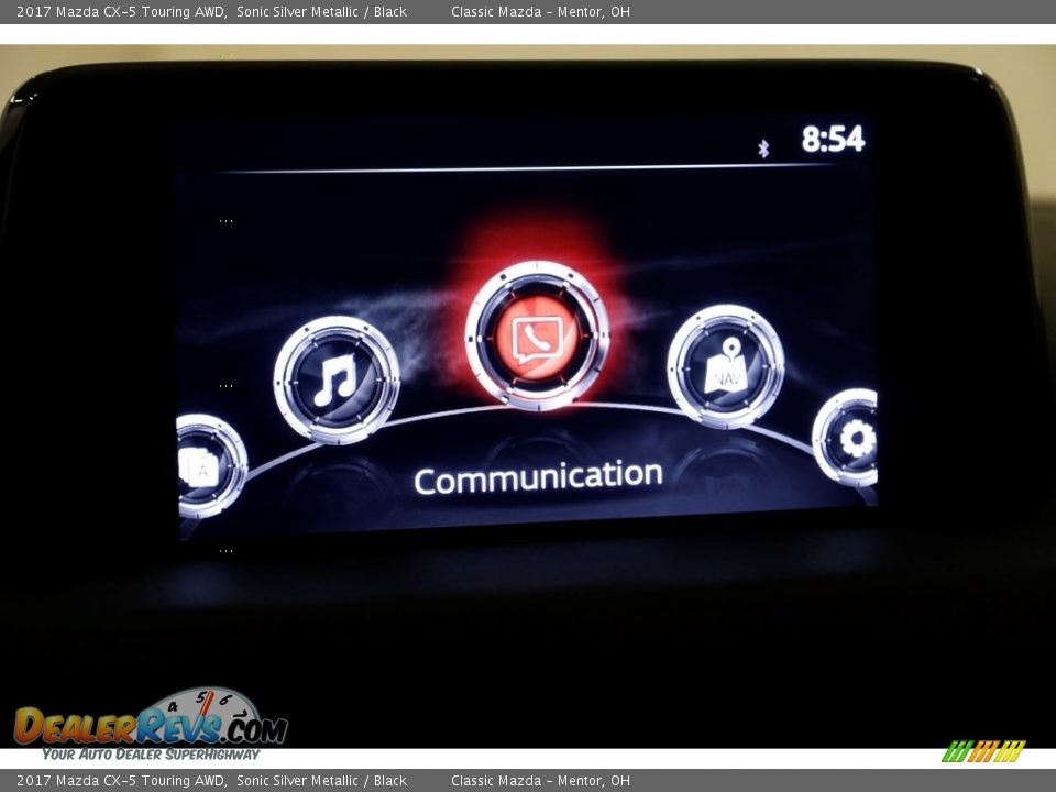 2017 Mazda CX-5 Touring AWD Sonic Silver Metallic / Black Photo #9