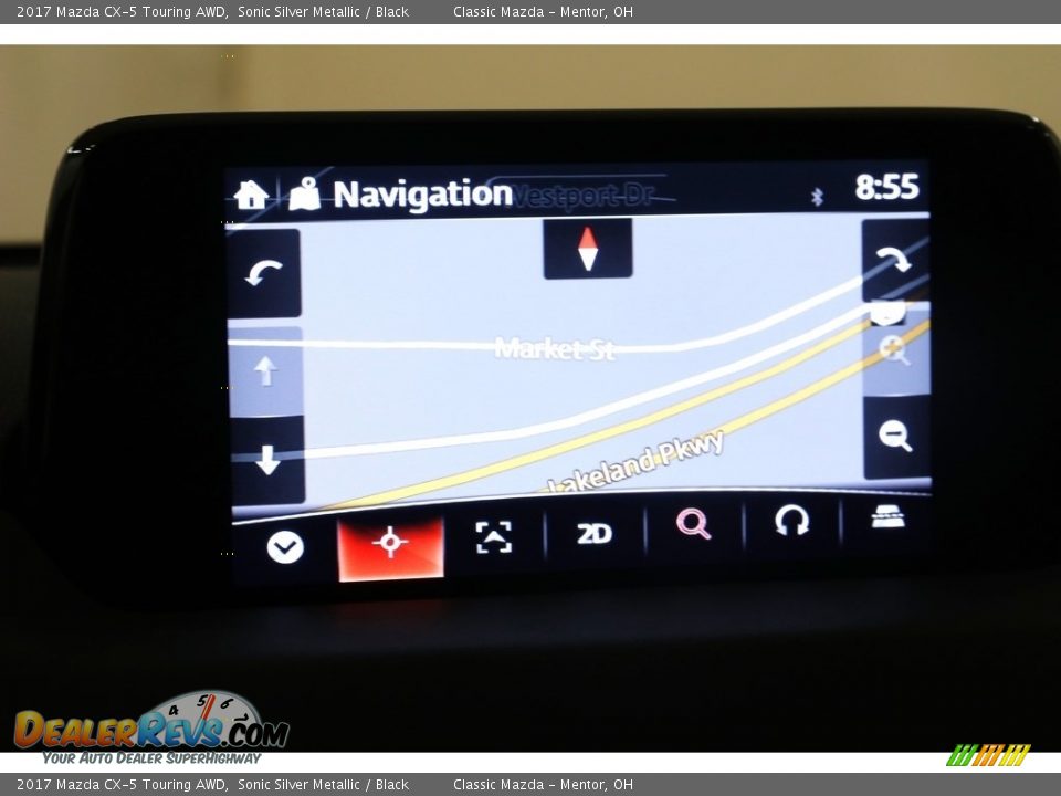 2017 Mazda CX-5 Touring AWD Sonic Silver Metallic / Black Photo #11