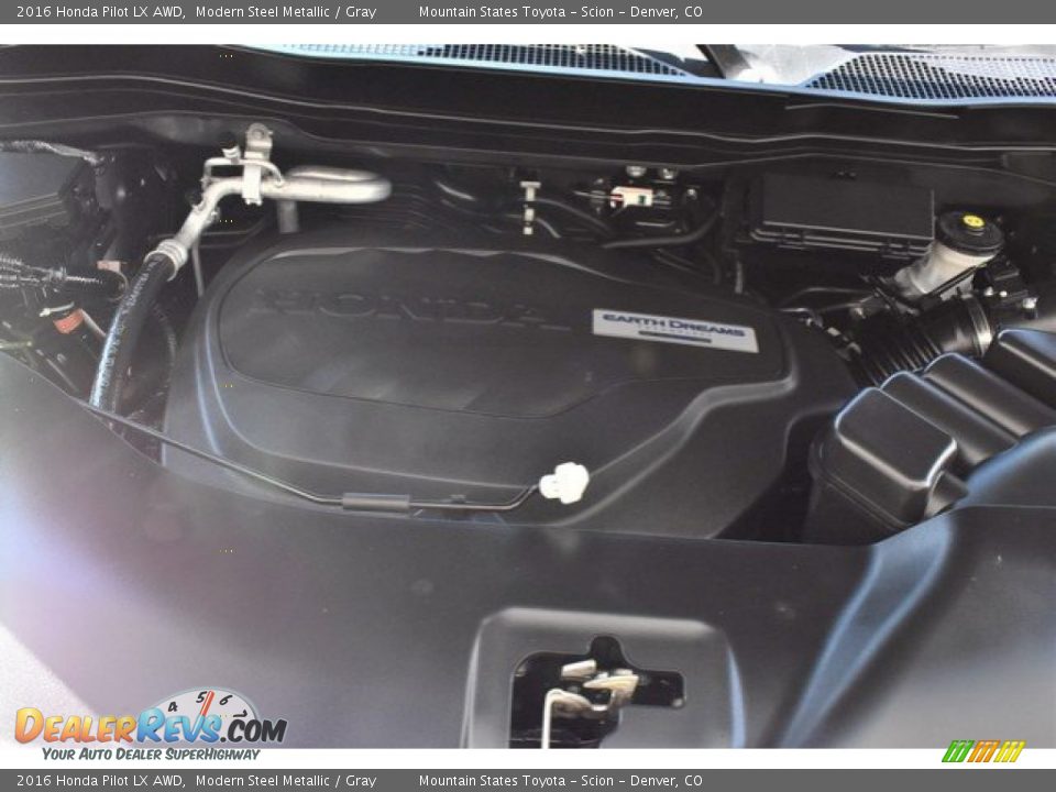 2016 Honda Pilot LX AWD Modern Steel Metallic / Gray Photo #28