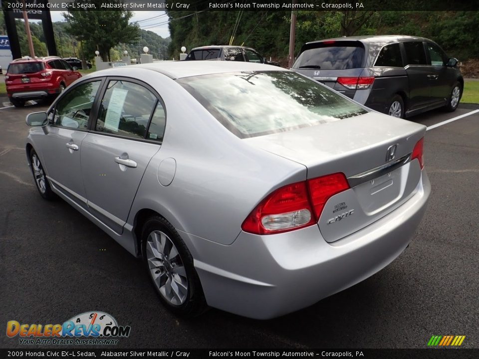 2009 Honda Civic EX-L Sedan Alabaster Silver Metallic / Gray Photo #3
