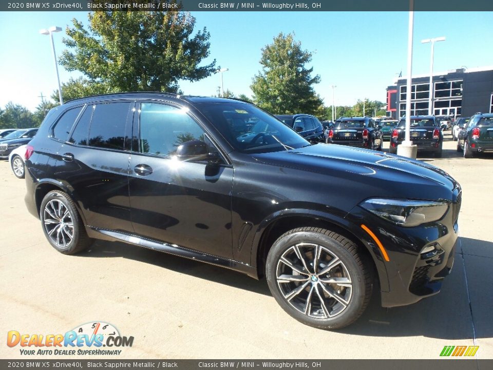 2020 BMW X5 xDrive40i Black Sapphire Metallic / Black Photo #1