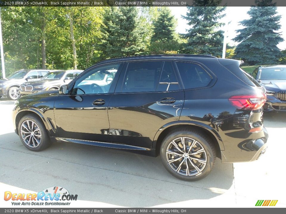 2020 BMW X5 xDrive40i Black Sapphire Metallic / Black Photo #5