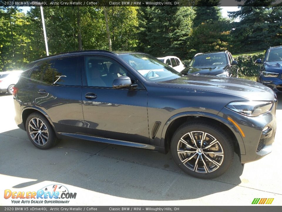 2020 BMW X5 xDrive40i Arctic Grey Metallic / Coffee Photo #1