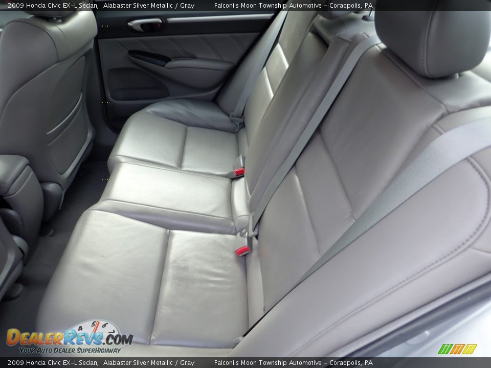2009 Honda Civic EX-L Sedan Alabaster Silver Metallic / Gray Photo #16