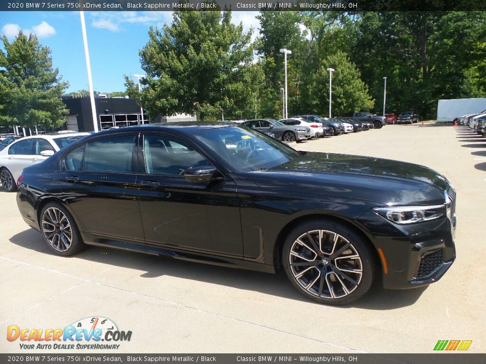 2020 BMW 7 Series 750i xDrive Sedan Black Sapphire Metallic / Black Photo #1