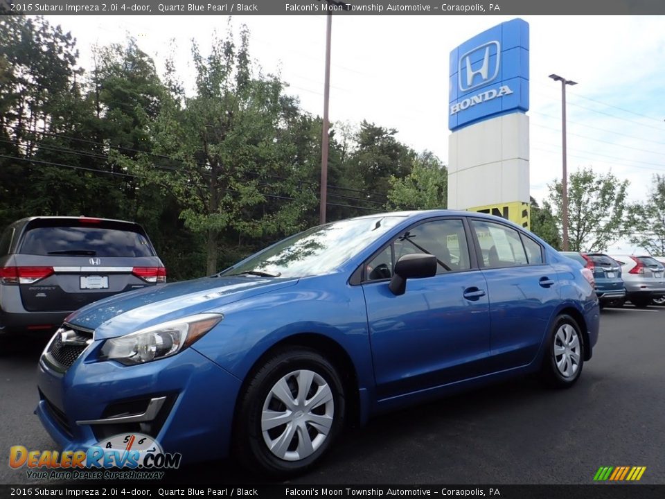 2016 Subaru Impreza 2.0i 4-door Quartz Blue Pearl / Black Photo #1