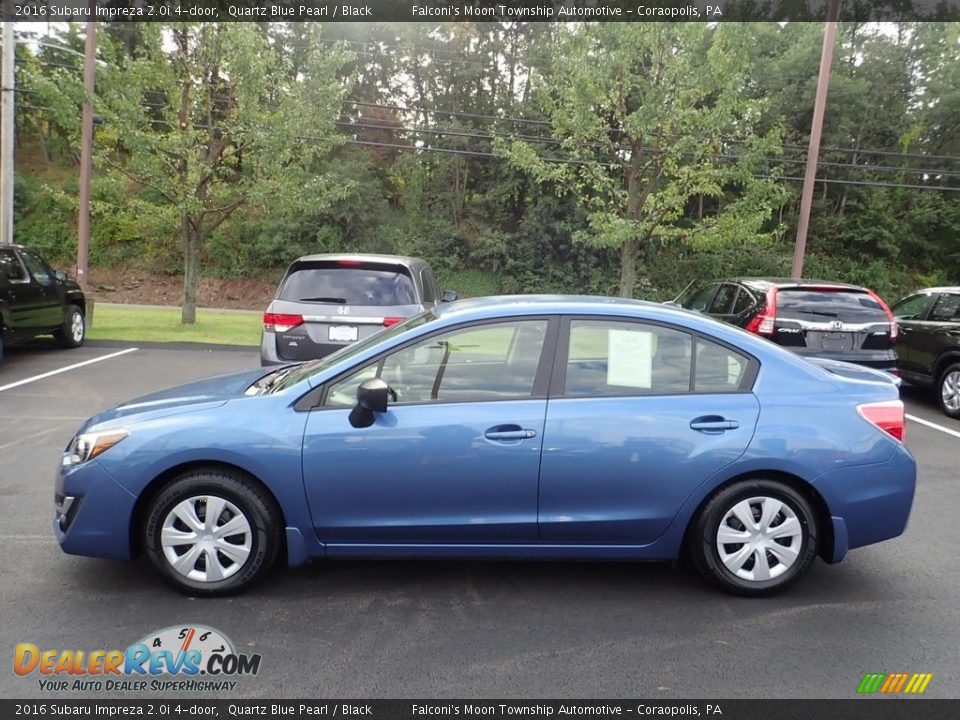 2016 Subaru Impreza 2.0i 4-door Quartz Blue Pearl / Black Photo #2