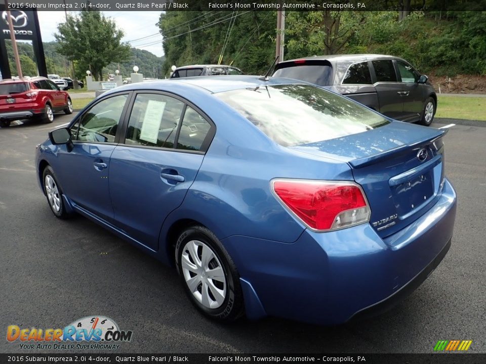 2016 Subaru Impreza 2.0i 4-door Quartz Blue Pearl / Black Photo #3