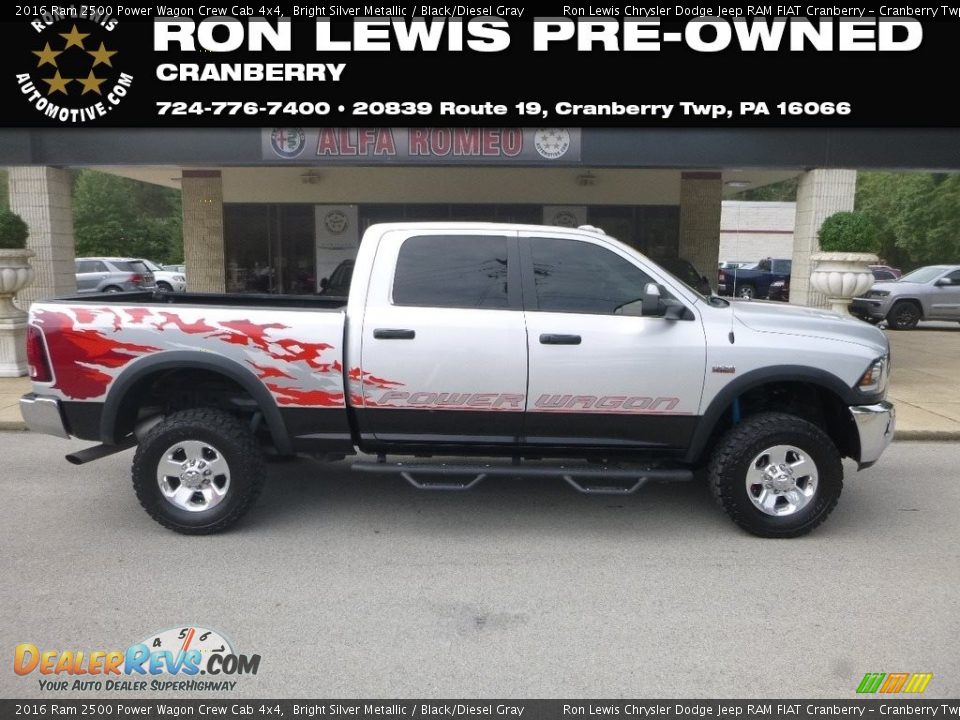 2016 Ram 2500 Power Wagon Crew Cab 4x4 Bright Silver Metallic / Black/Diesel Gray Photo #1