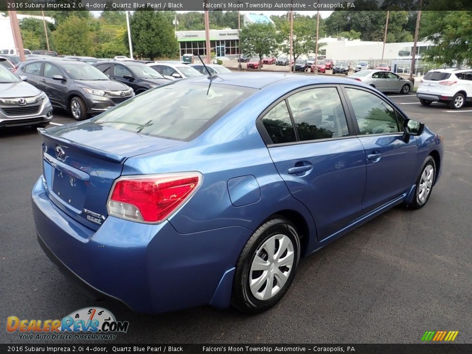 2016 Subaru Impreza 2.0i 4-door Quartz Blue Pearl / Black Photo #5