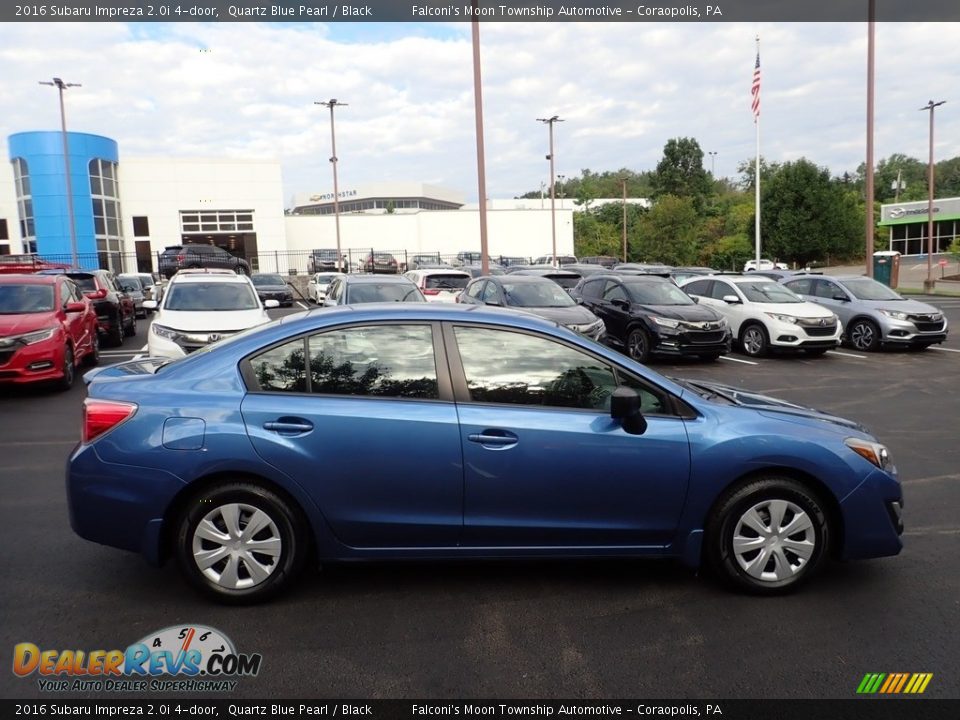 2016 Subaru Impreza 2.0i 4-door Quartz Blue Pearl / Black Photo #6
