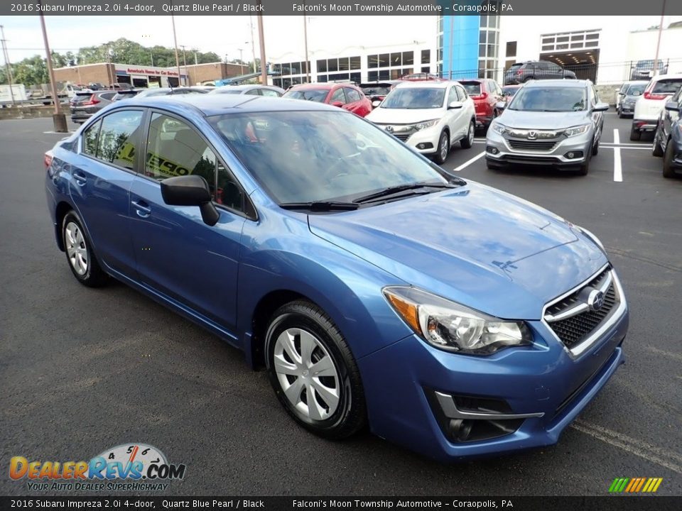 2016 Subaru Impreza 2.0i 4-door Quartz Blue Pearl / Black Photo #7