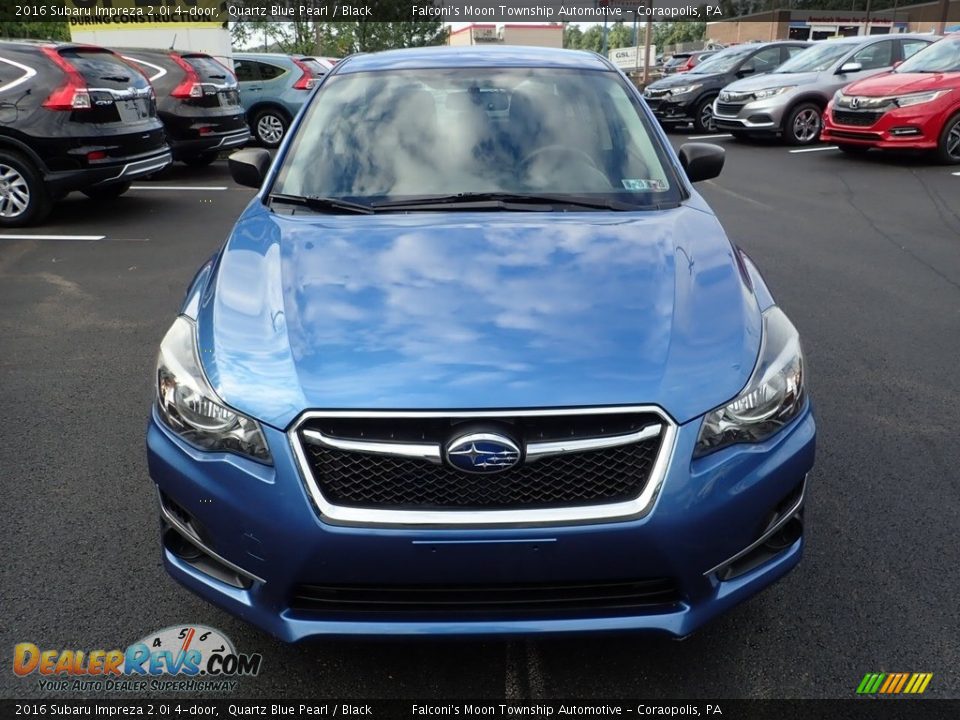 2016 Subaru Impreza 2.0i 4-door Quartz Blue Pearl / Black Photo #8