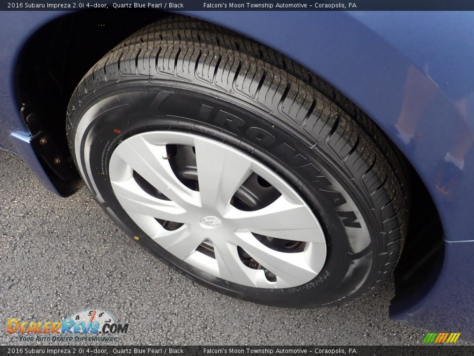 2016 Subaru Impreza 2.0i 4-door Quartz Blue Pearl / Black Photo #9