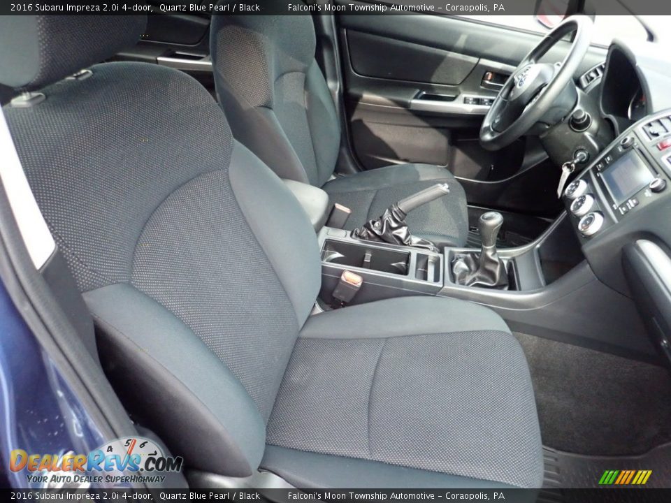 2016 Subaru Impreza 2.0i 4-door Quartz Blue Pearl / Black Photo #10