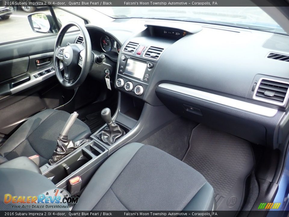 2016 Subaru Impreza 2.0i 4-door Quartz Blue Pearl / Black Photo #11