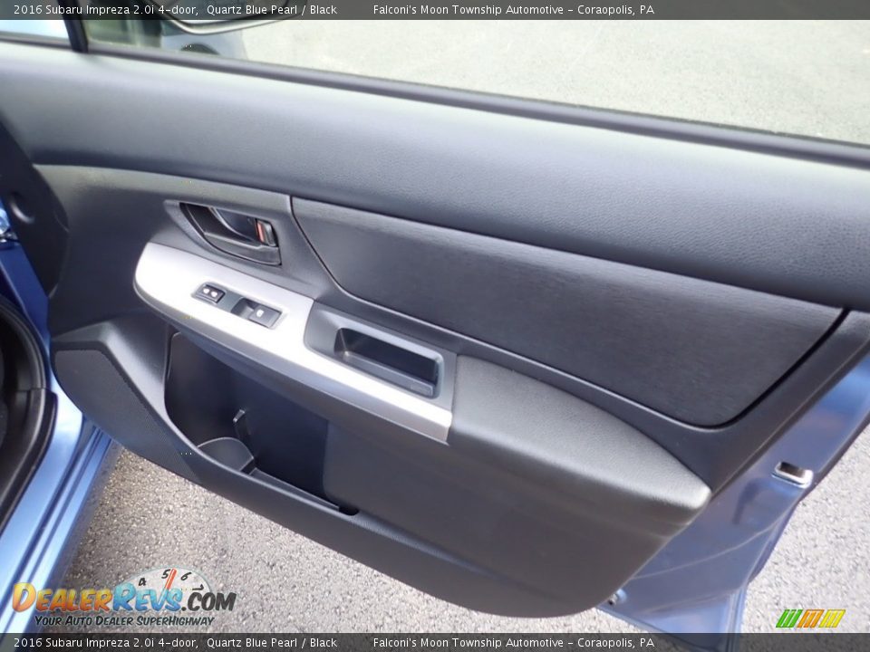 2016 Subaru Impreza 2.0i 4-door Quartz Blue Pearl / Black Photo #12