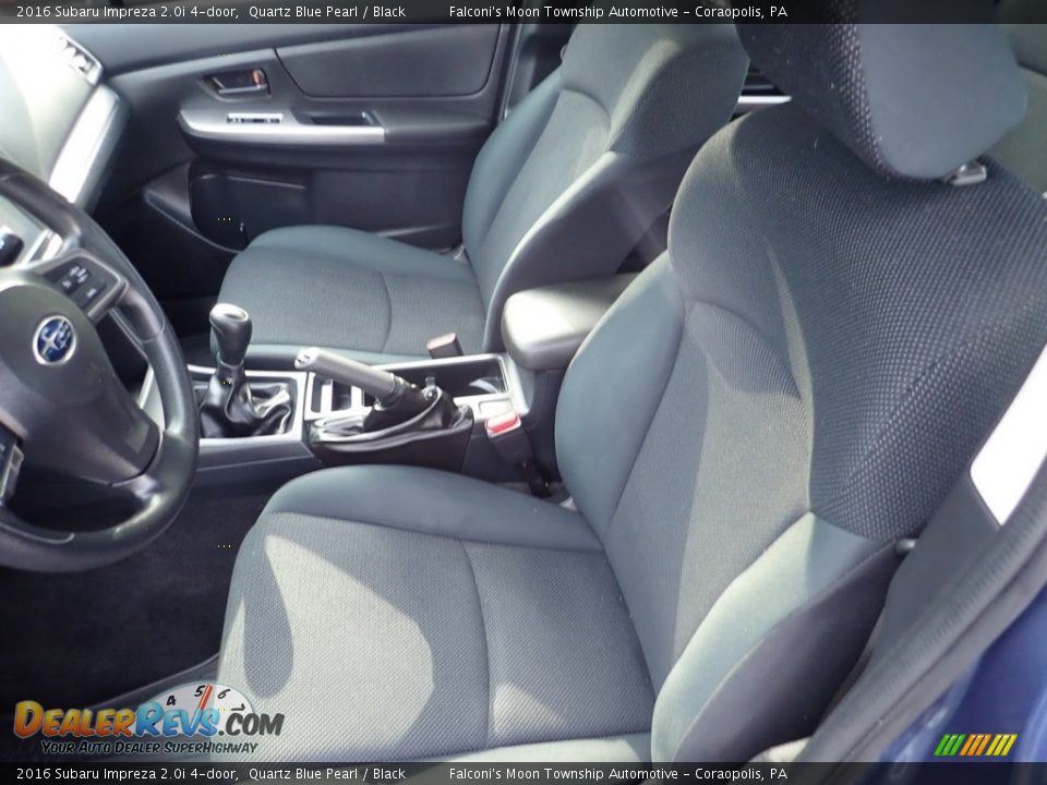 2016 Subaru Impreza 2.0i 4-door Quartz Blue Pearl / Black Photo #14