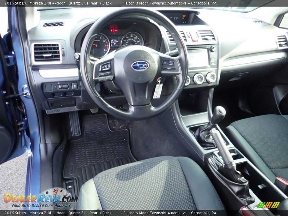 2016 Subaru Impreza 2.0i 4-door Quartz Blue Pearl / Black Photo #16