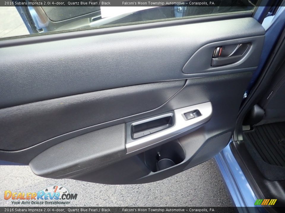 2016 Subaru Impreza 2.0i 4-door Quartz Blue Pearl / Black Photo #17